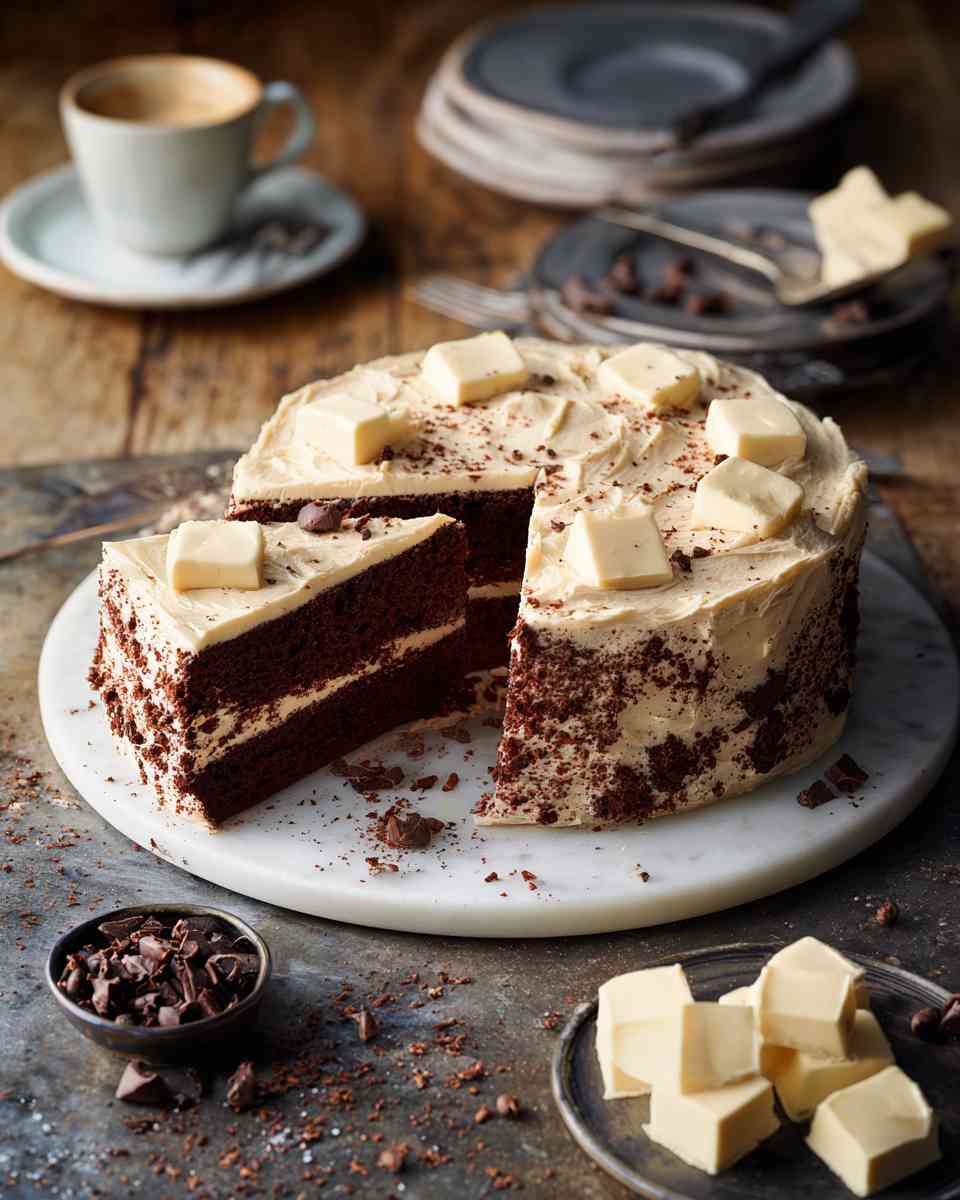 Moist Buttermilk Chocolate Cake with Creamy Buttermilk Frosting
