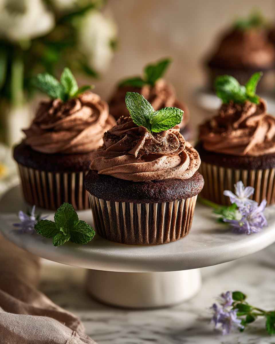 Moist Buttermilk Chocolate Cupcakes with Creamy Chocolate Frosting