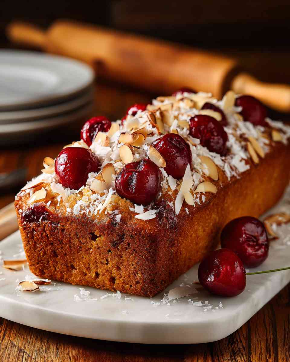 Moist Cherry Almond Pound Cake