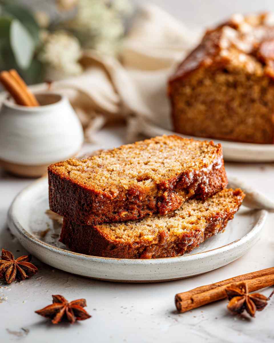 Moist Whole Wheat Applesauce Cinnamon Bread