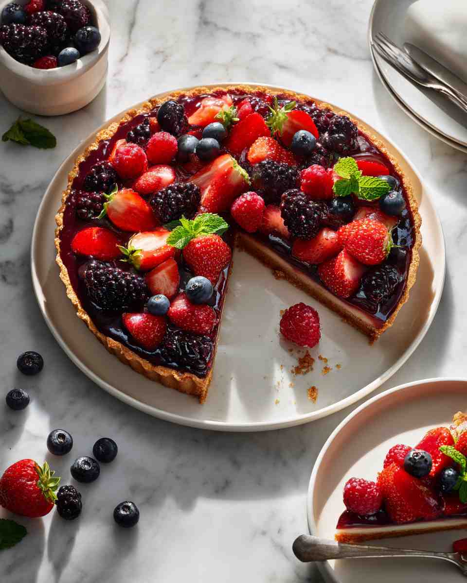 Pecan Shortbread Brunch Berry Pizza