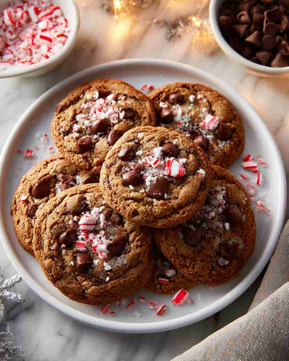 Peppermint Chocolate Chip Cookies