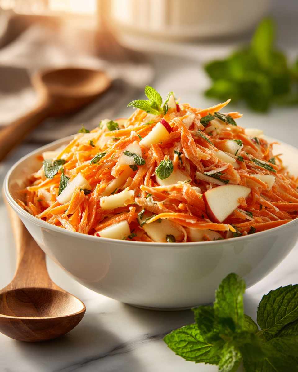 Refreshing Carrot and Apple Slaw