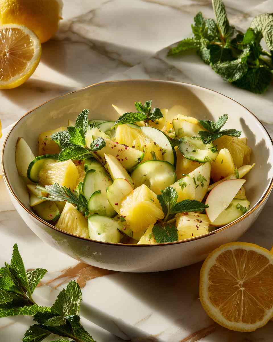 Refreshing Pineapple and Apple Salad