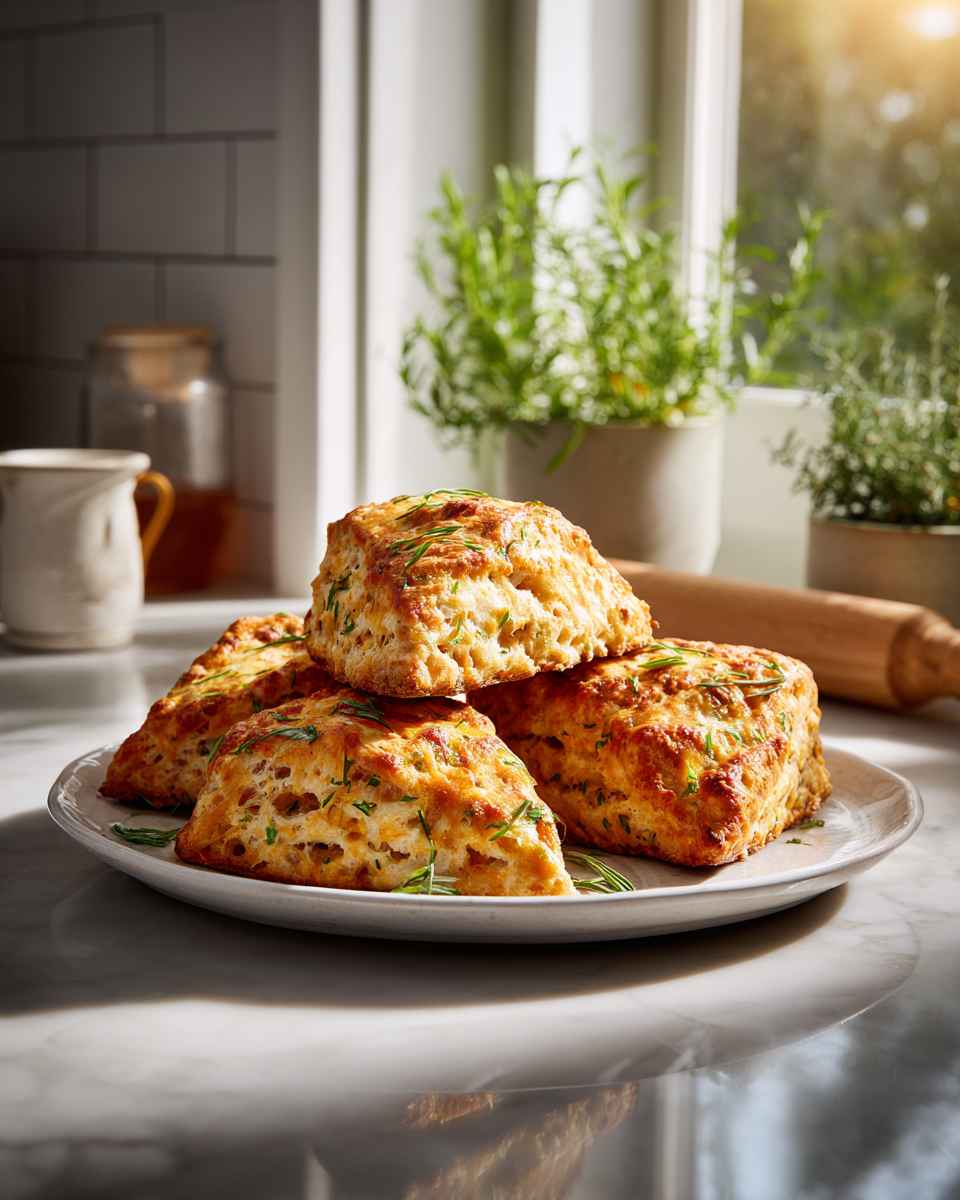 Savory Apple Cheddar Scones