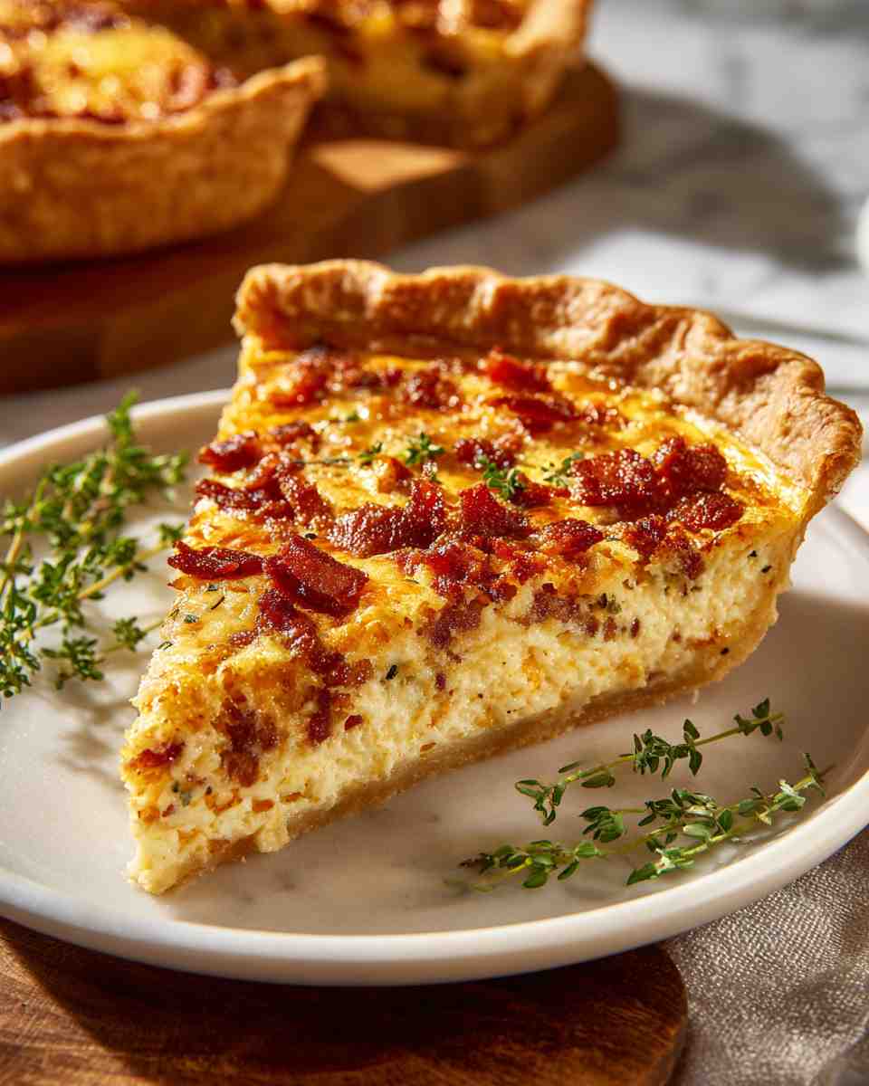 Savory Bacon and Cheese Breakfast Quiche