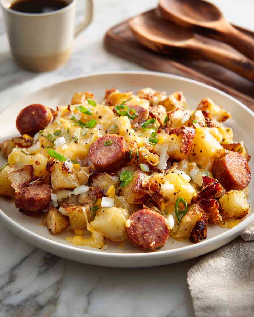 Savory Bratwurst and Potato Hash