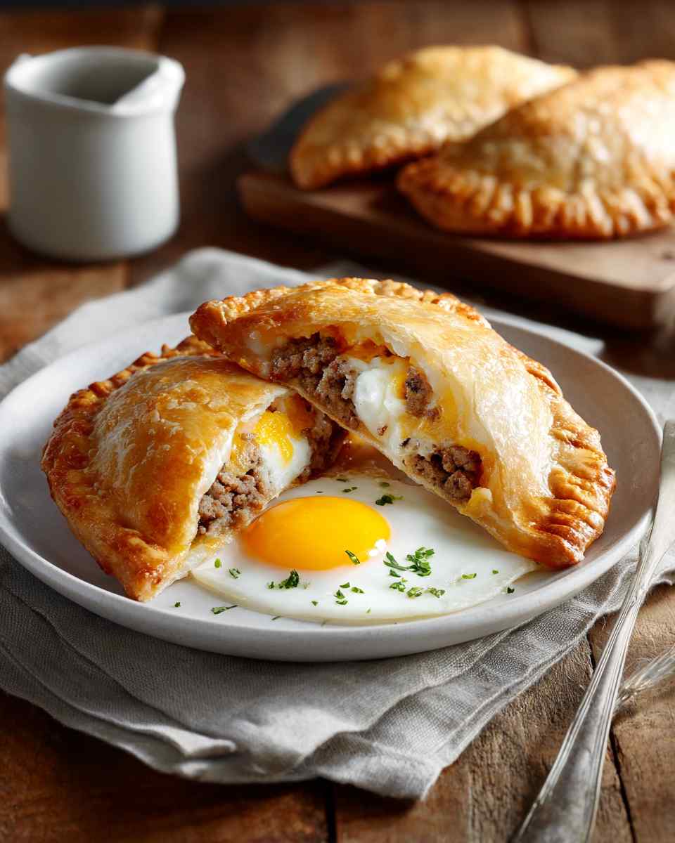 Savory Breakfast Pockets with Sausage, Hash Browns, and Cheese