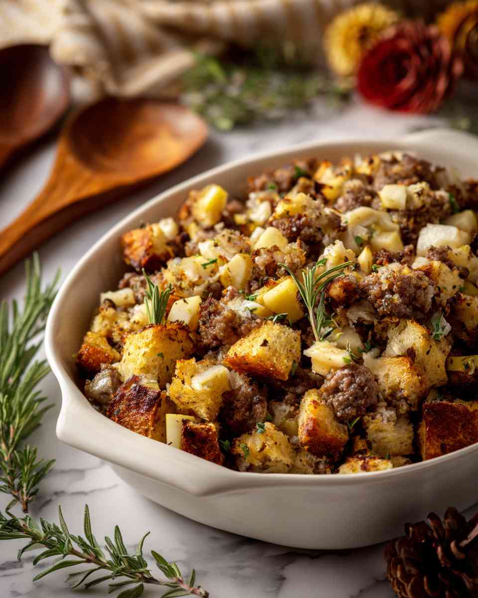 Savory Sausage and Apple Stuffing