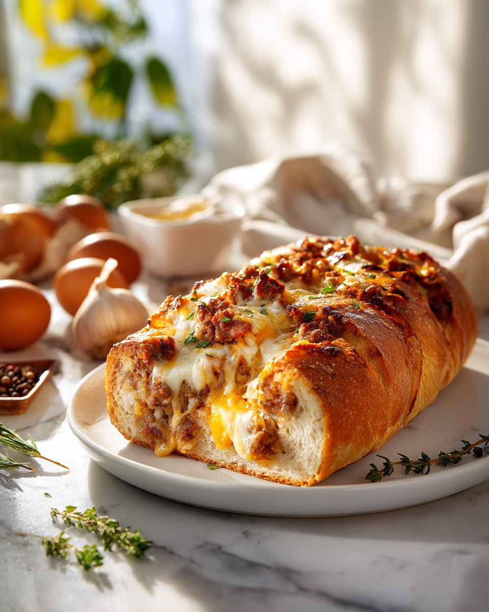 Savory Sausage and Cheese Breakfast Bread