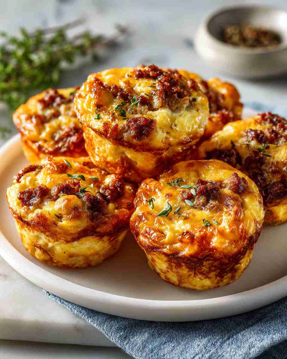 Savory Sausage and Cheese Breakfast Muffins