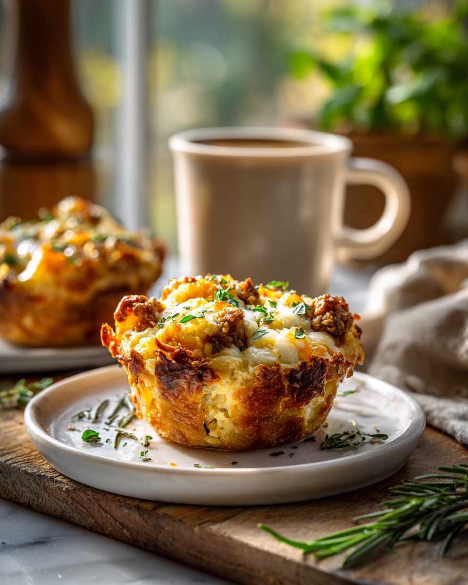 Savory Sausage and Egg Biscuit Cups