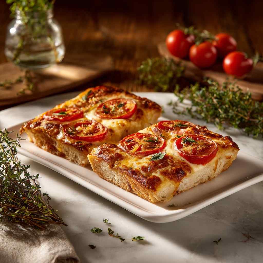 Savory Tomato and Cheddar Cheese Bread Appetizer