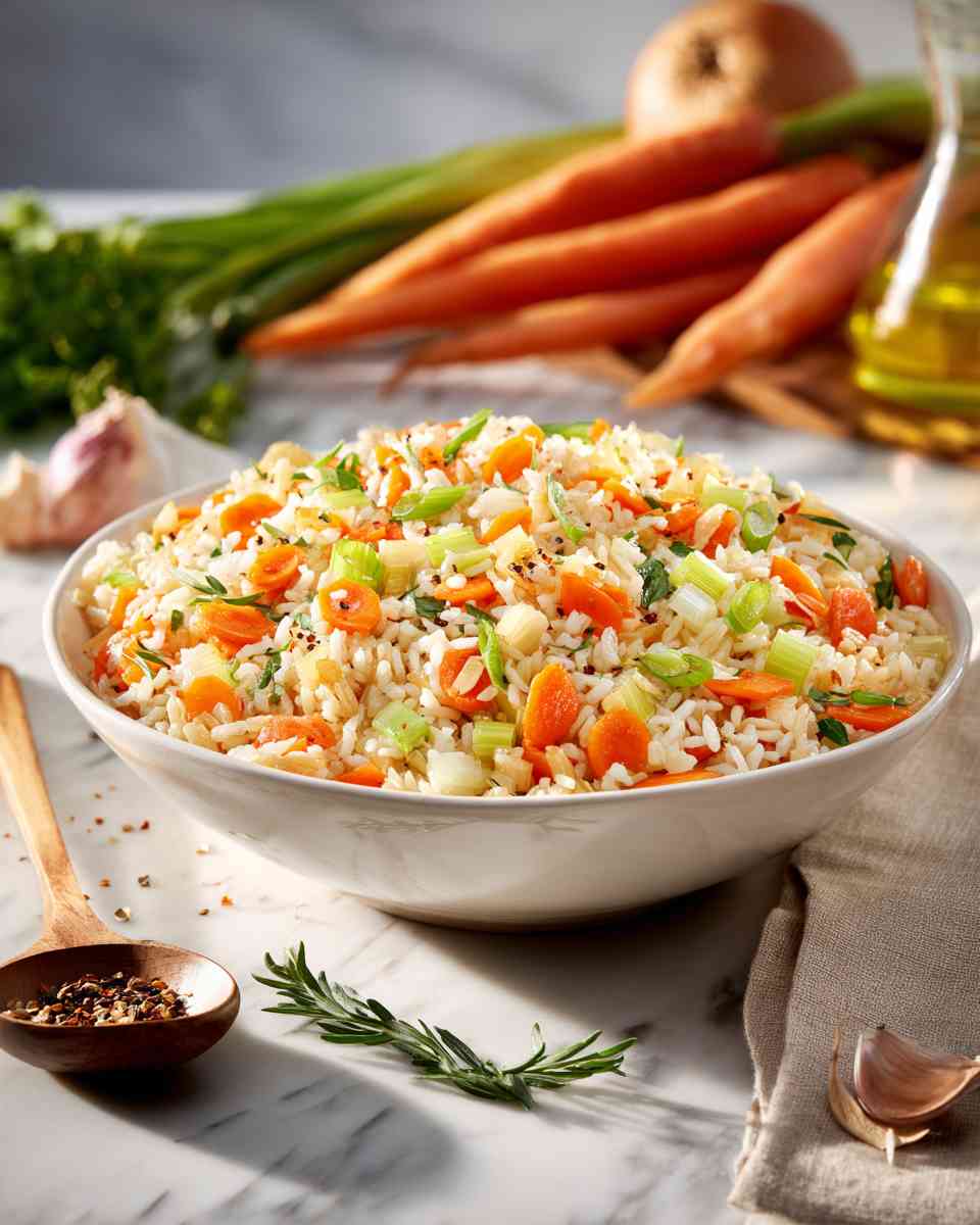 Savory Vegetable Rice Pilaf