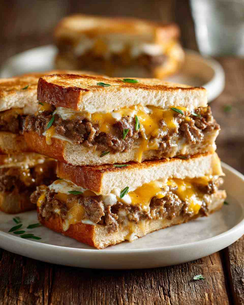 Seared Beef and Sour Cream Stroganoff Sandwiches