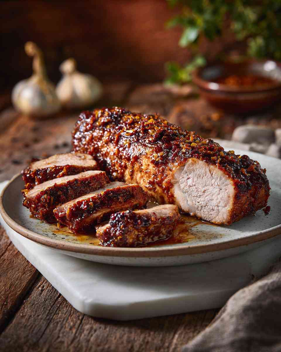 Seared Caramelized Pork Tenderloin
