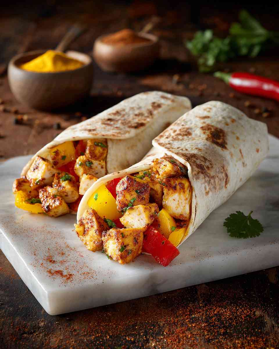 Sizzling Barbecue Chicken Burritos
