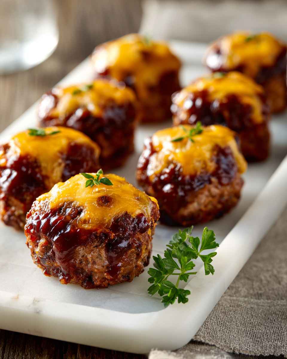 Smoky BBQ Beef Meatloaf Bites