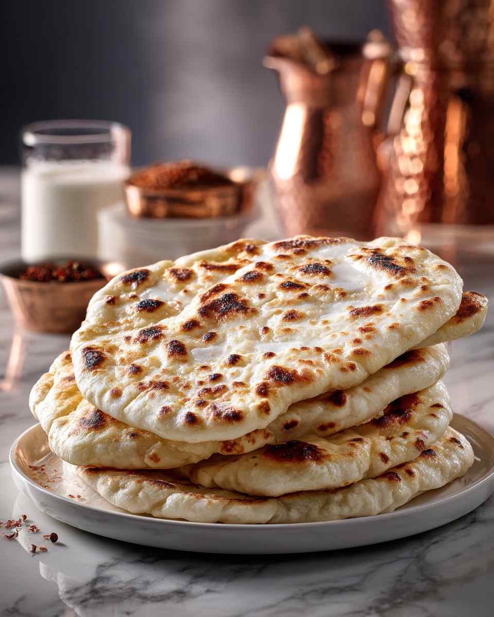 Soft and Chewy Bread Machine Naan