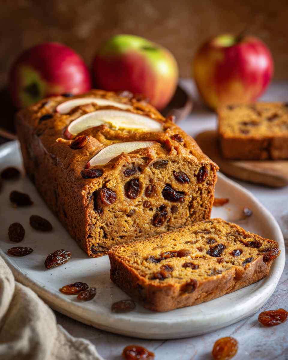 Spiced Apple Raisin Quick Bread