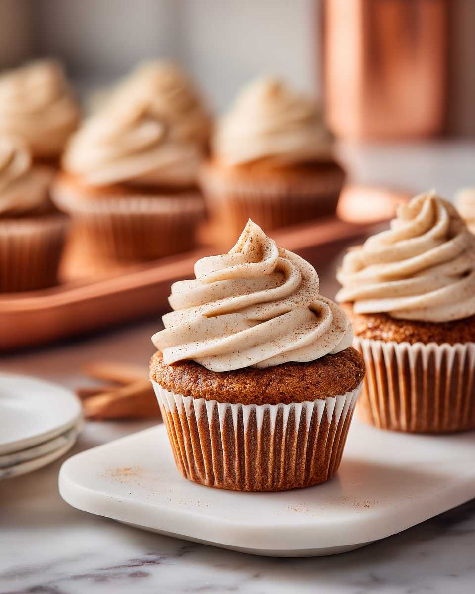 Spiced Chai Cupcakes with Creamy Chai Frosting