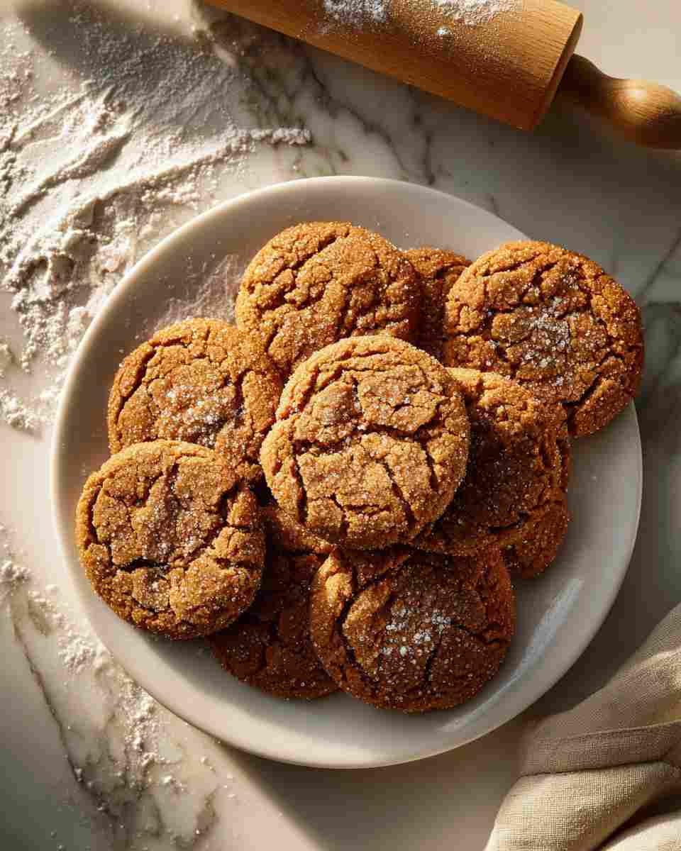 Spiced Molasses Ginger Cookies