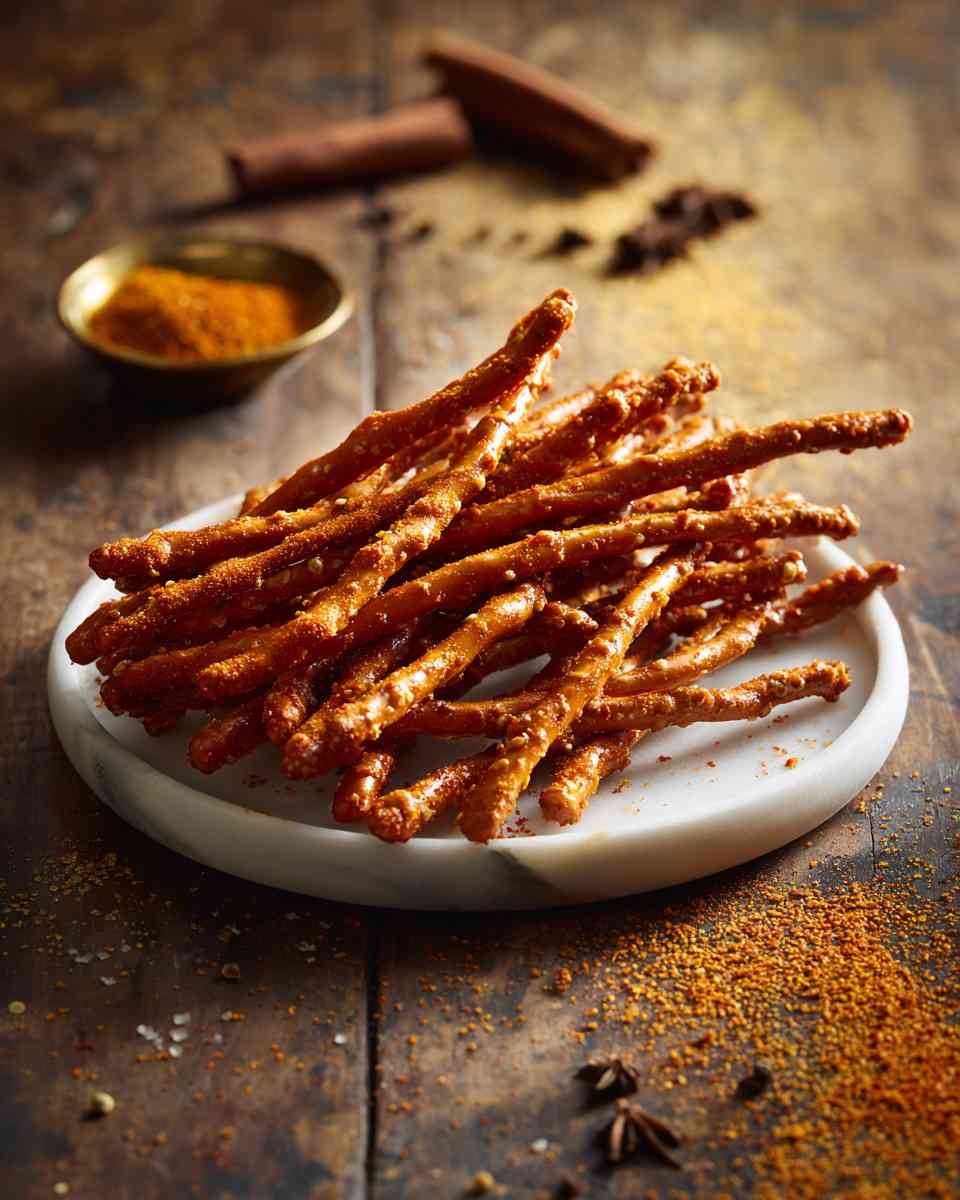 Spicy Baked Cayenne Pretzels