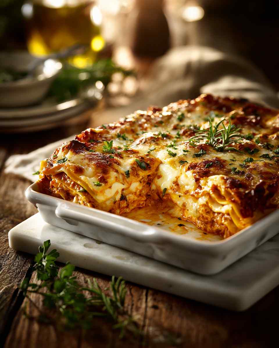 Spicy Buffalo Chicken Lasagna