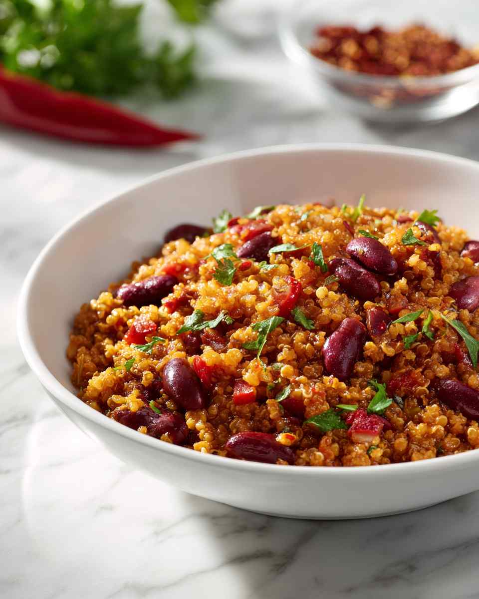 Spicy Bulgur and Bean Chili
