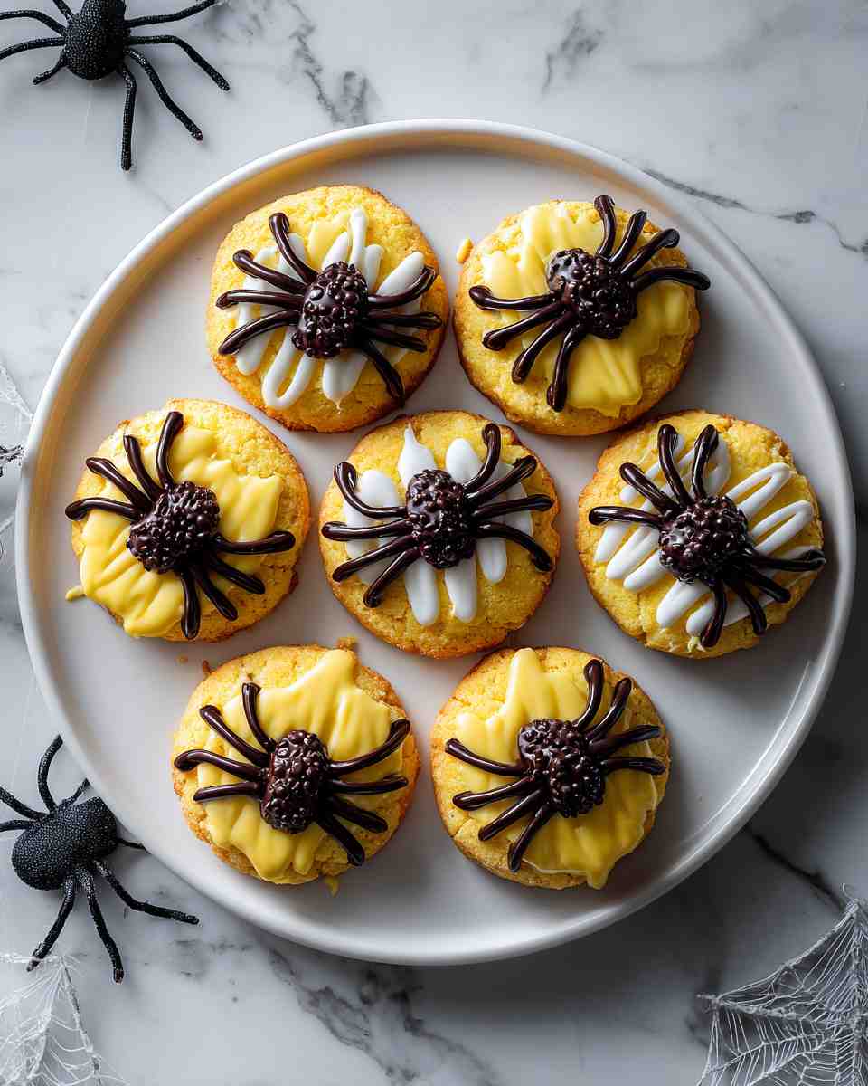 Spooky Baked Spider Cookies