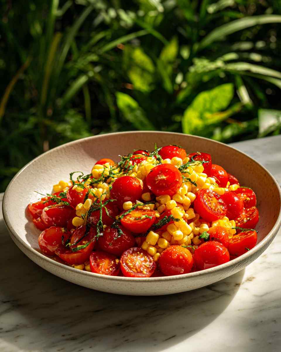 Vibrant Balsamic Tomato and Corn Salad