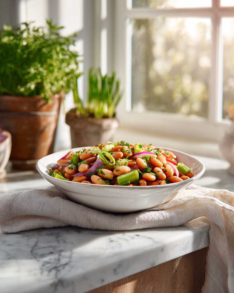 Vibrant Cannellini Bean Salad with Vegetables