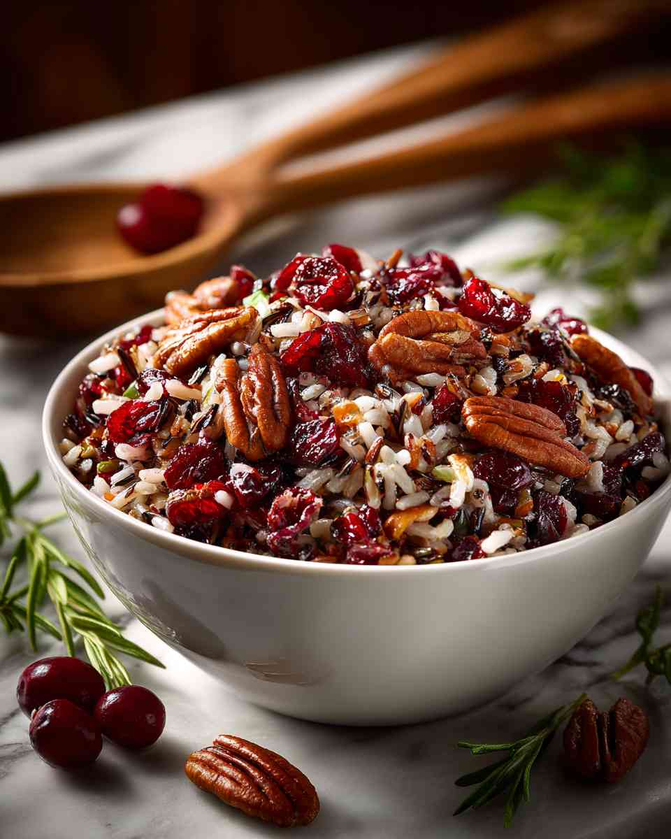 Vibrant Wild Rice and Cranberry Salad