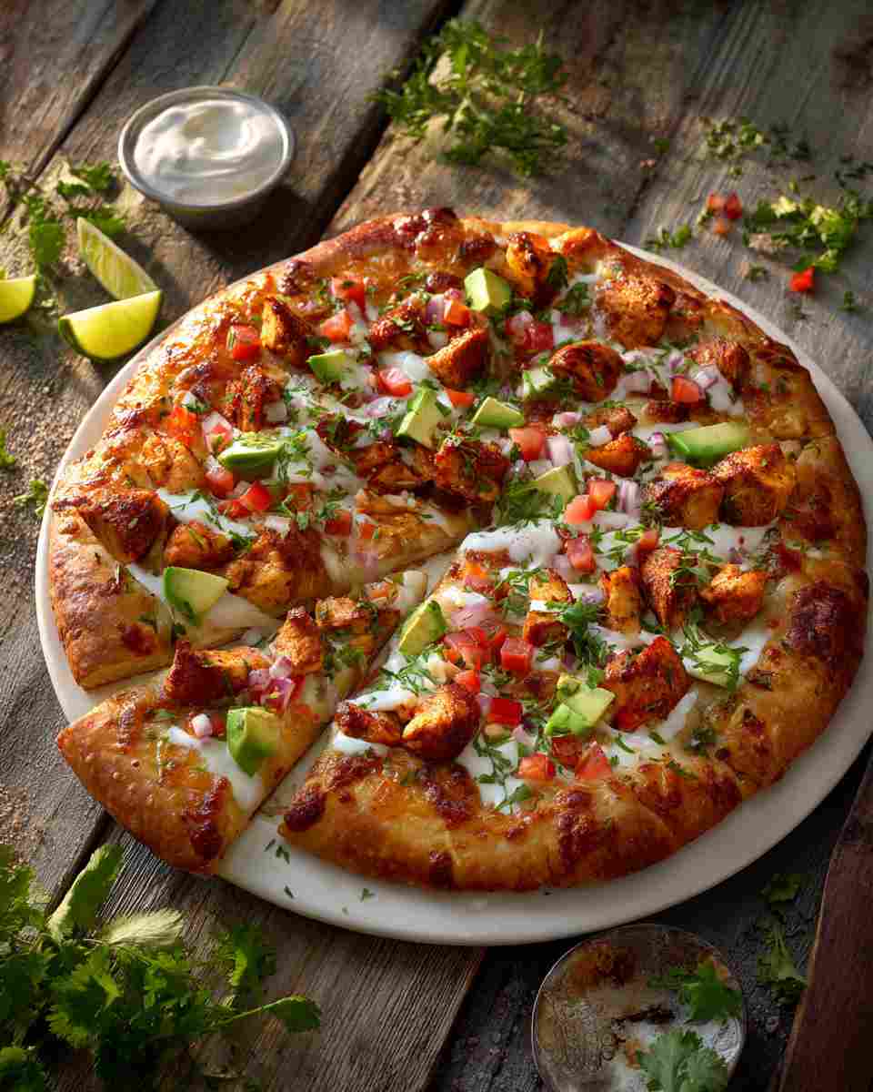 Zesty Chicken Taco Pizza