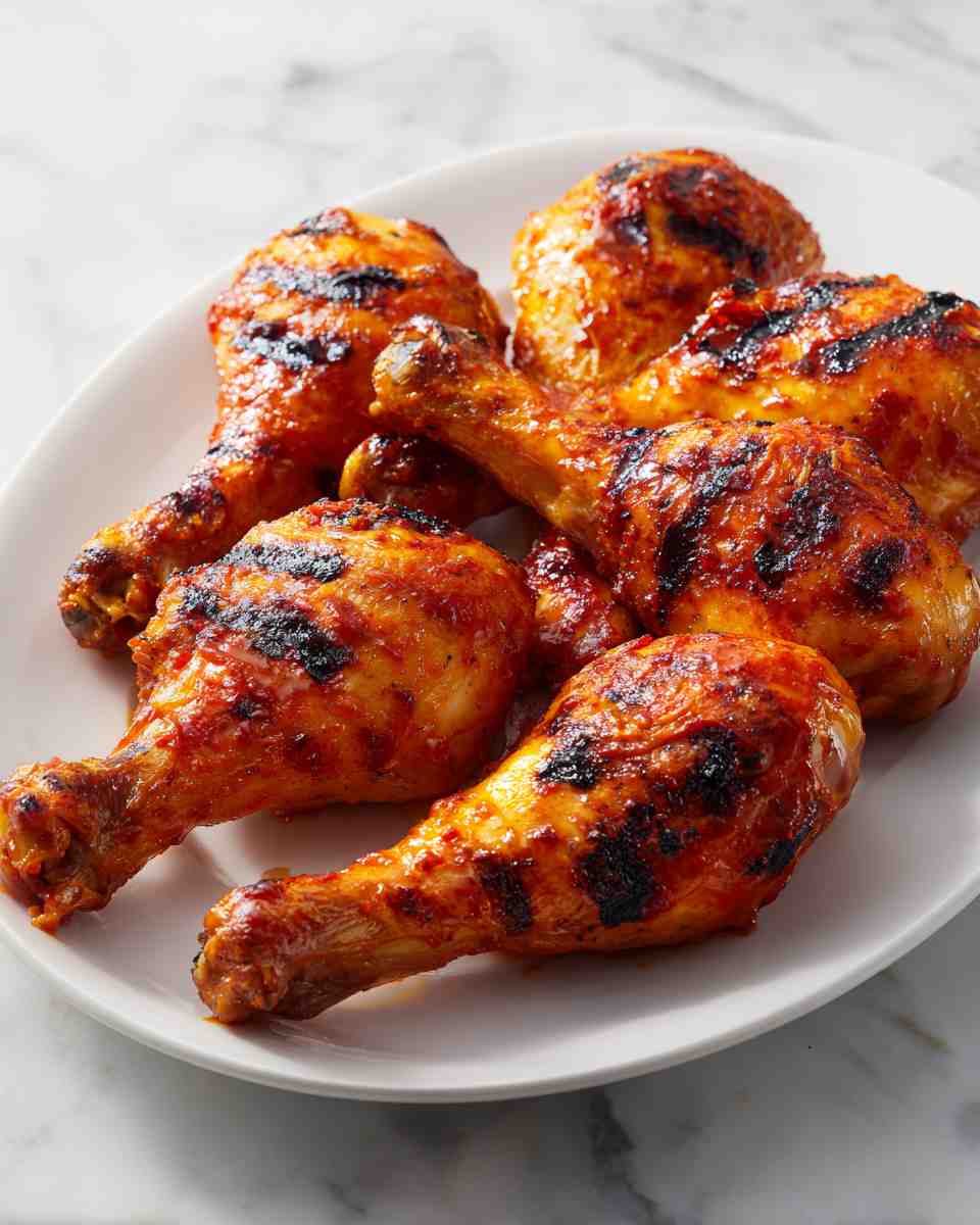 Zesty Grilled BBQ Chicken Legs