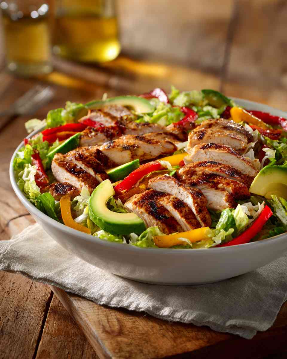 Zesty Grilled Chicken Fajita Salad