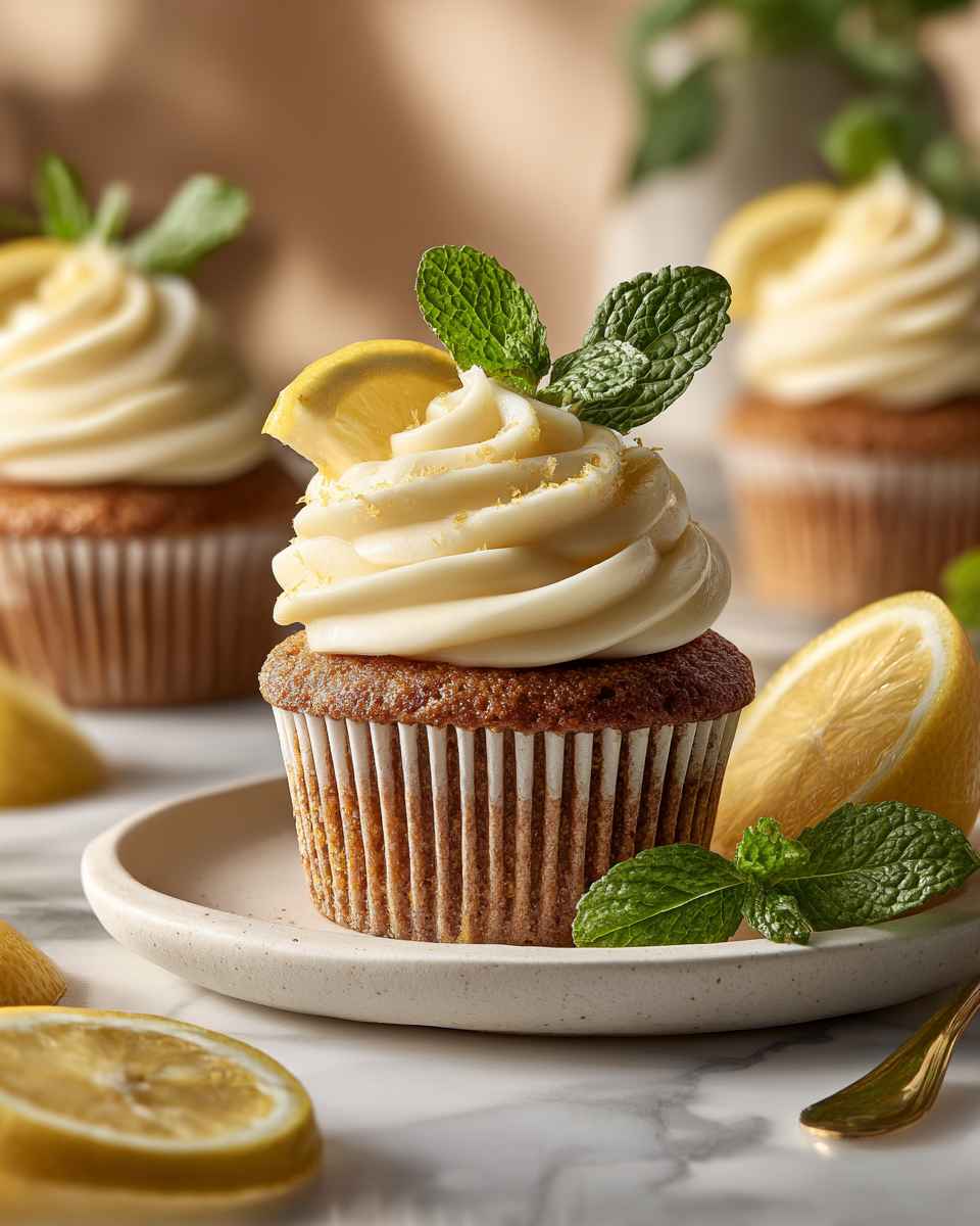 Zesty Lemon Iced Tea Cupcakes