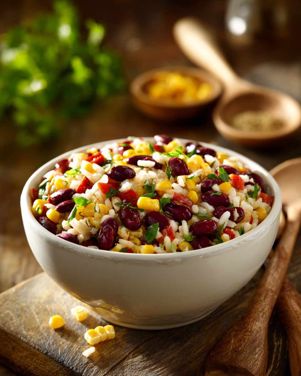Zesty Southwestern Bean and Rice Salad